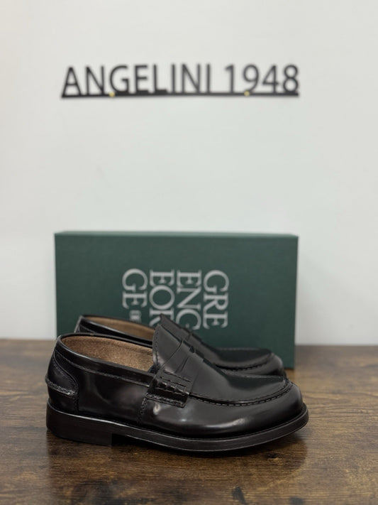 Green George Mocassino College Pelle Brown Fondo CuoioHandmade In Italy Uomo 39