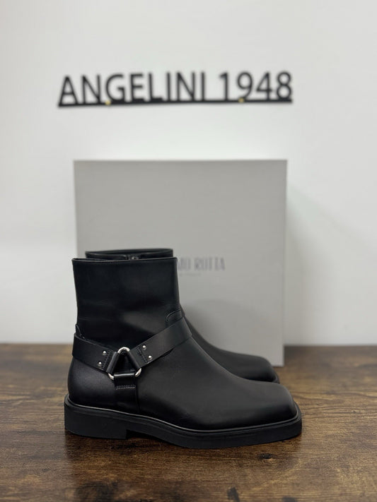 Guglielmo Rotta Stivaletto Ranch Pelle Nero Causal Boot Donna 38