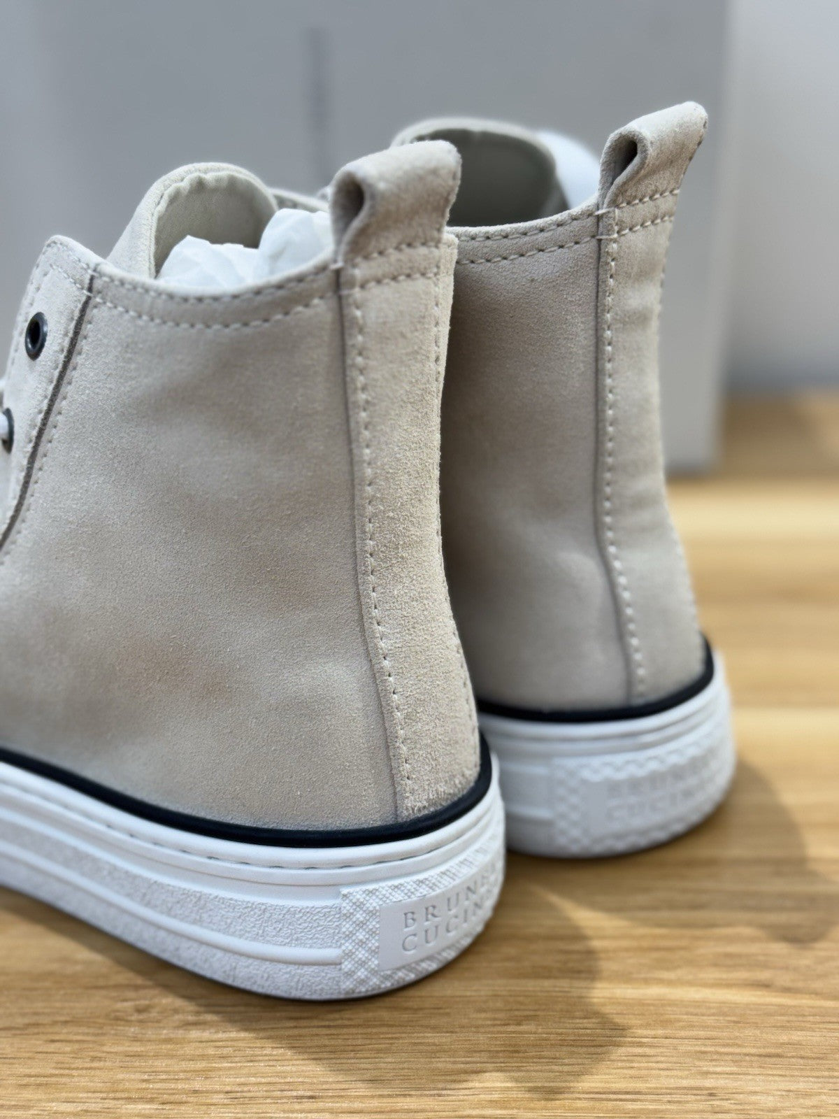 Brunello Cucinelli Sneaker  Suede Grey  Beige Luxury Cucinelli Scarpa Donna 36