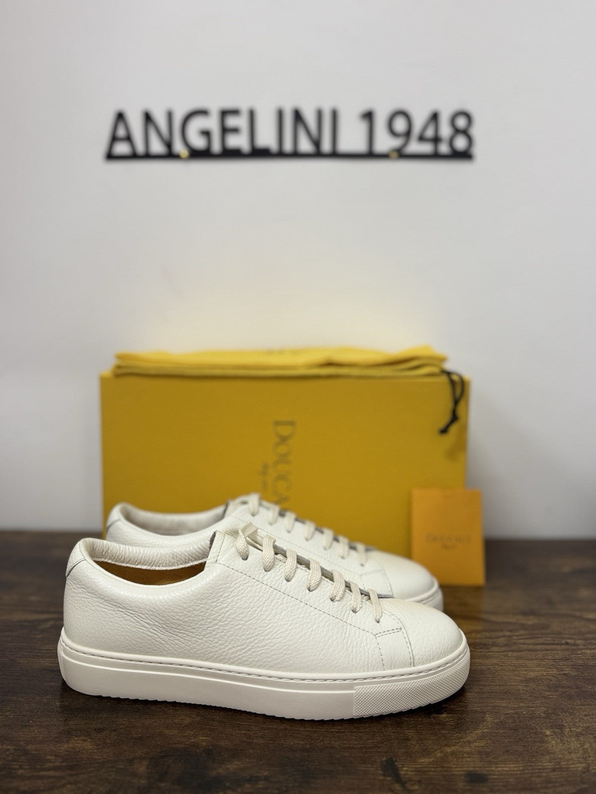 Doucal’s Sneaker Pelle Bianca Icon Casual Scarpa Uomo 42