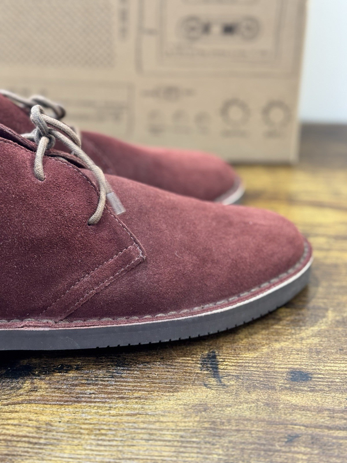 Lerews Polacchino Suede Bordo’ Casual Boot Uomo 40