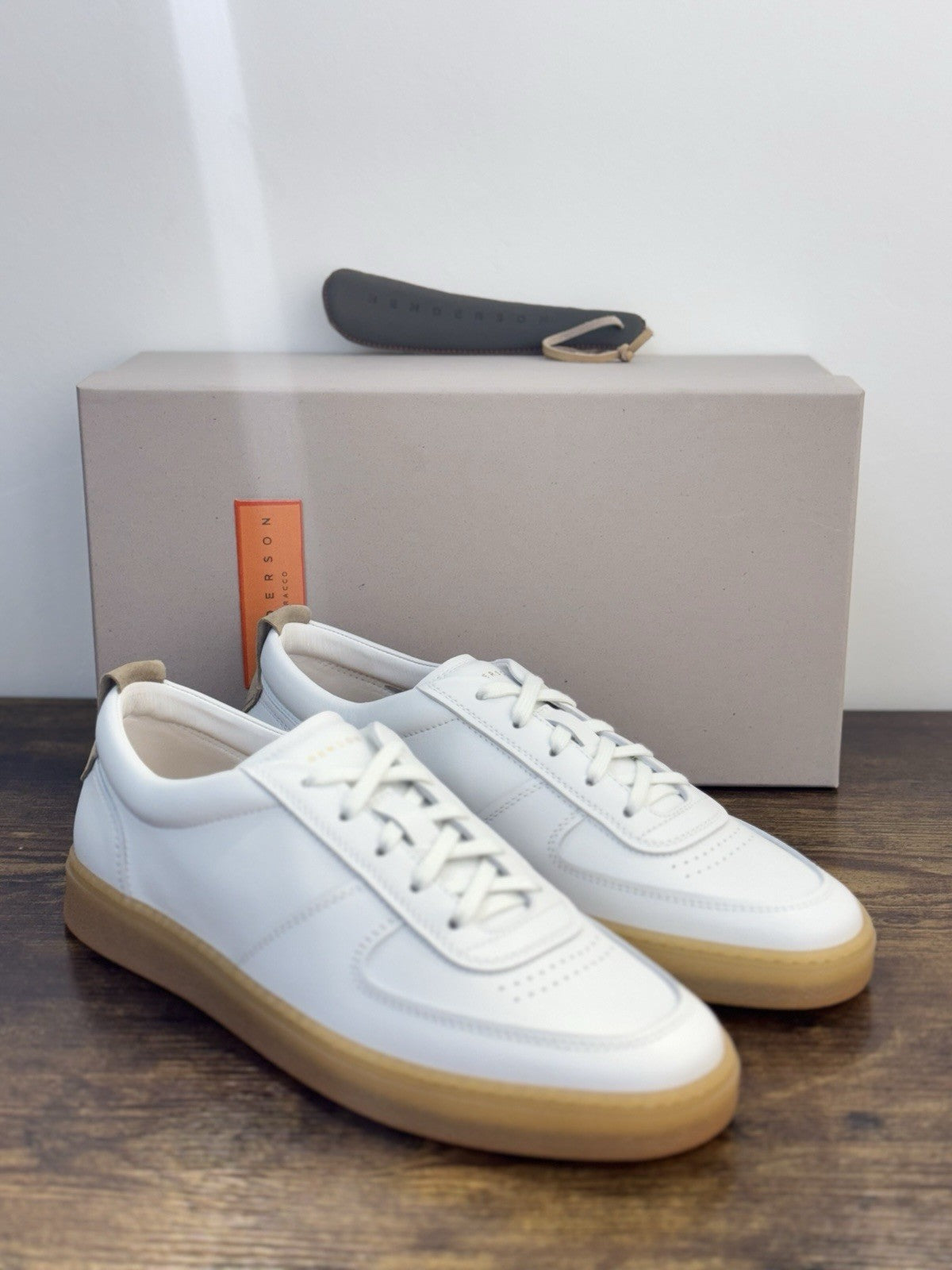Henderson Baracco Sneaker Pelle Bianco   Casual Luxury Uomo 42