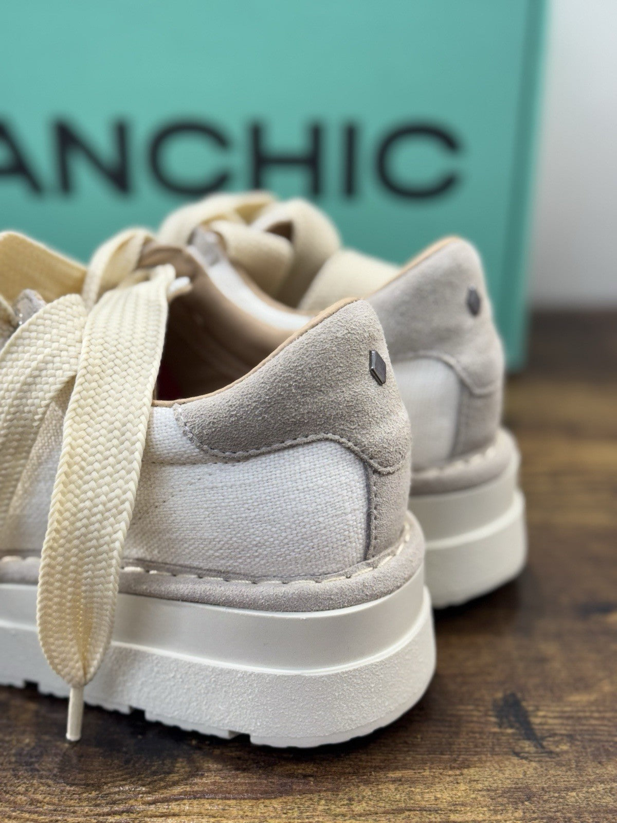 Panchic Sneaker Pelle  Donna Linen Beige    Casual Panchic 41