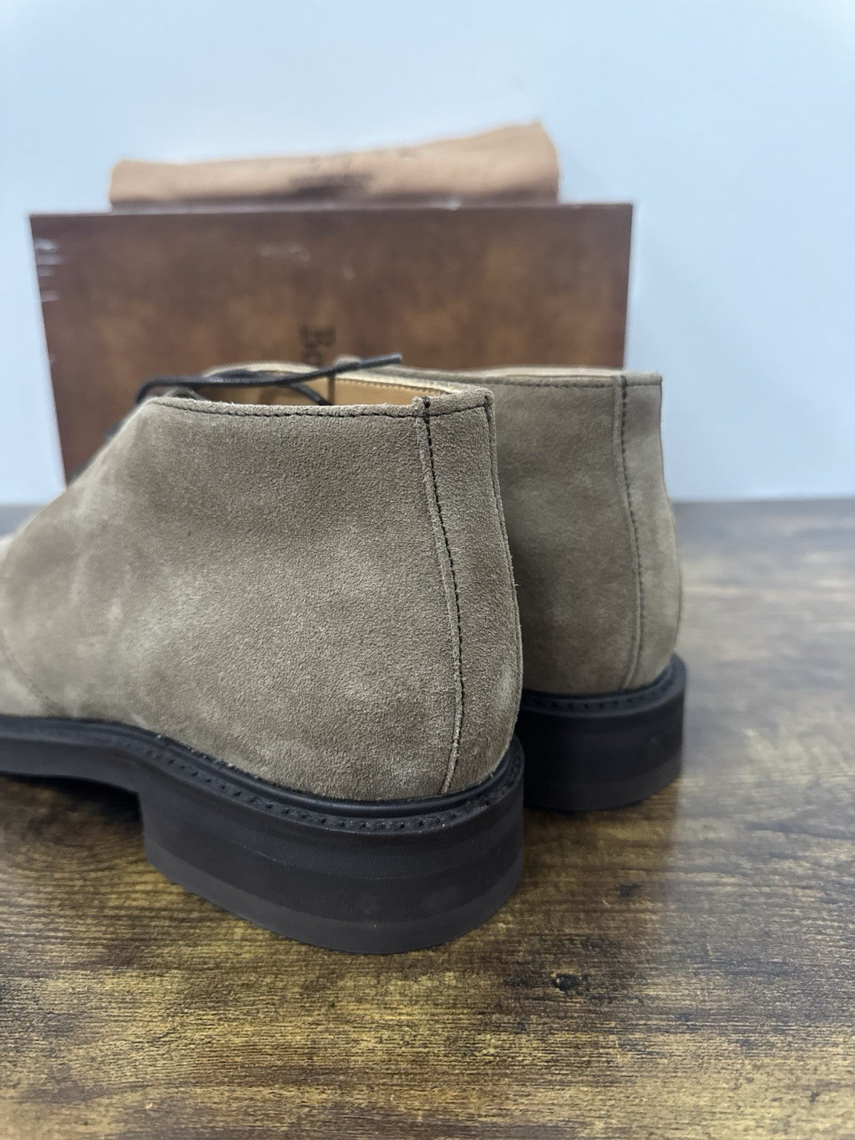 Berwick 1707 Polacchino Tabacco  Suede Fondo Vibram Uomo 42