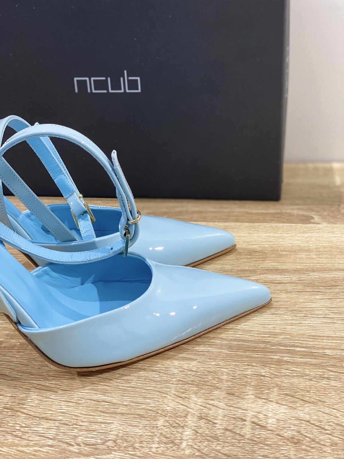 Ncub Sandalo donna Delia 09 luxury sandal NCub Vernice Cielo 39