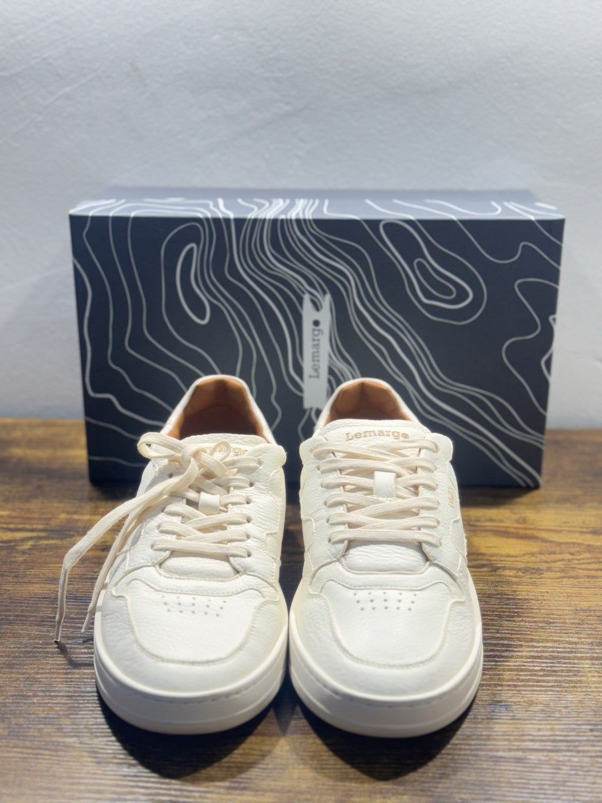 Lemargo Sneaker Pelle Cervo Burro Casual Luxury Handmade Uomo 43
