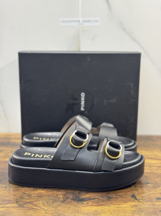 Pinko Sandalo Flores Pelle Nero    Casual Pinko Donna 40