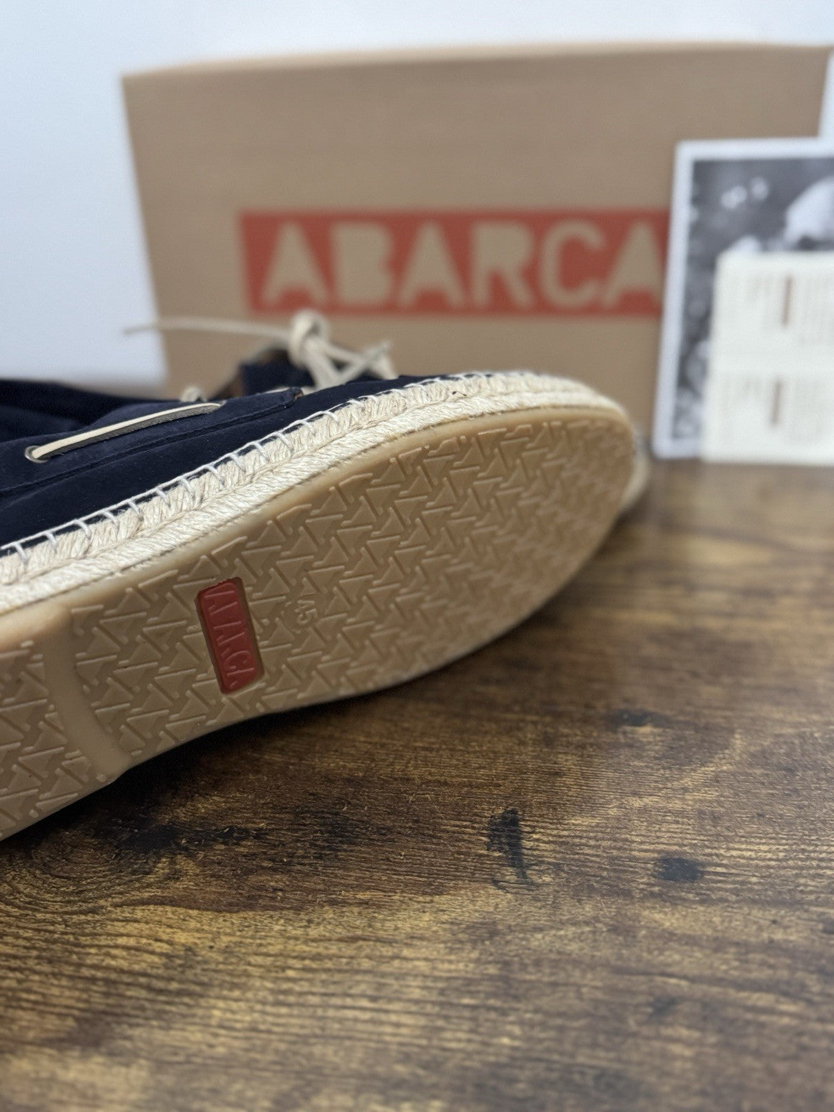 Abarca Espadrilles Suede Blu  Mocassino Casual Uomo 41