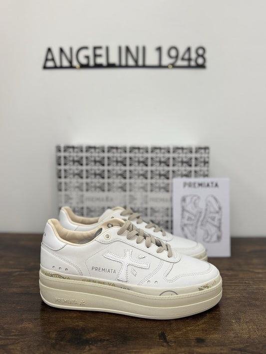 Premiata Micol  Sneaker Pelle Bianca    Casual Premiata Donna 40