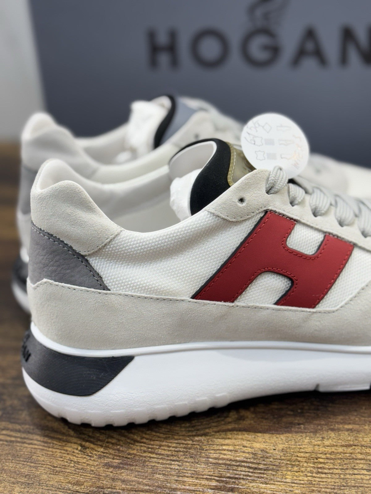 Hogan Interactive 3 Pelle Suede Ghiaccio Casual Hogan Uomo 42