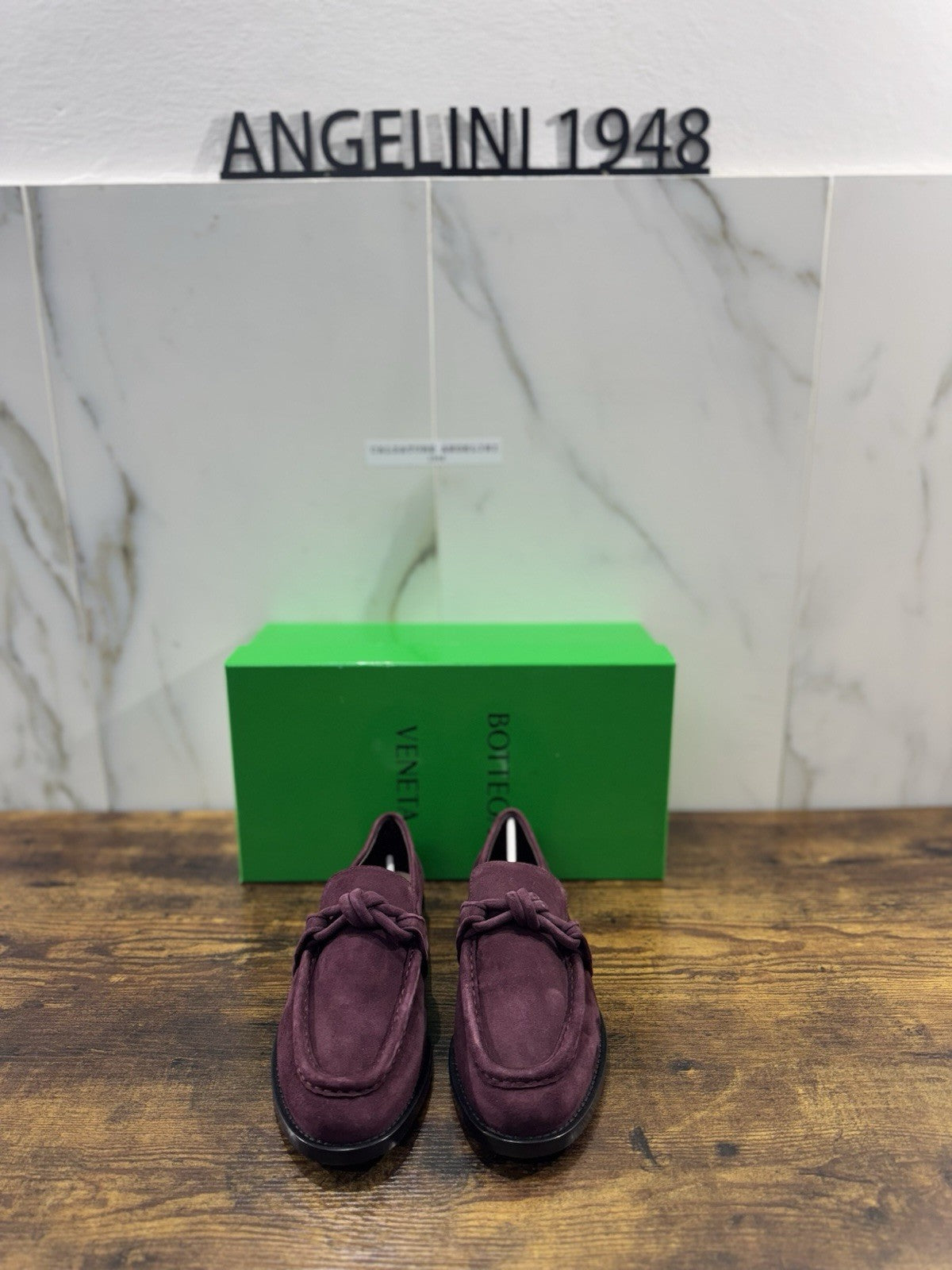 Bottega Veneta Mocassino Astaire Suede Dark Barolo Luxury Donna 38 