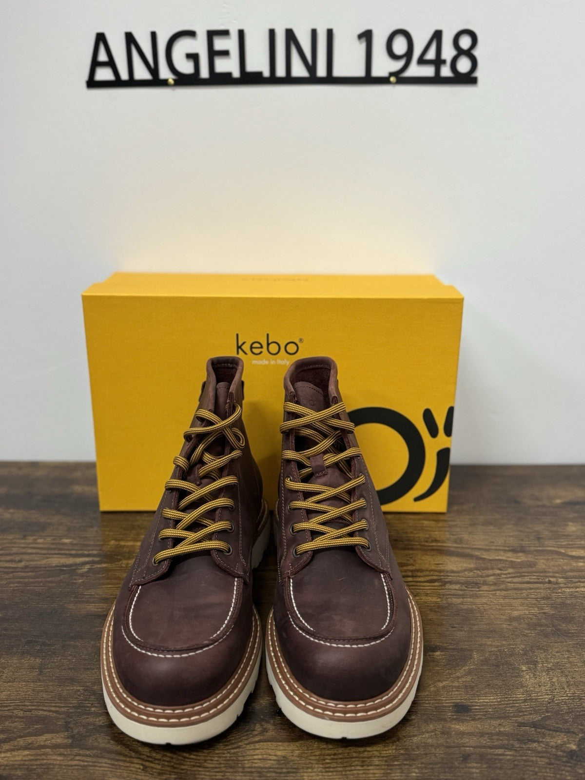 Kebo Stivaletto Pelle Red  Modello Dakar Boot Uomo 43