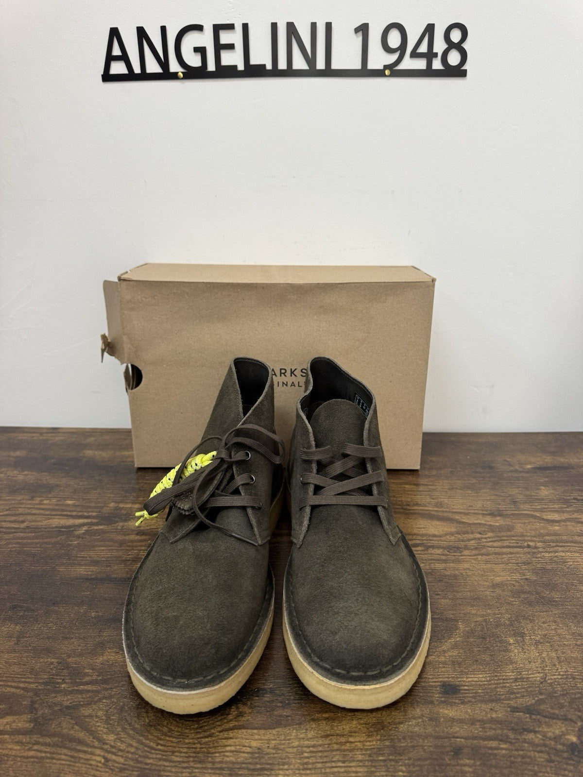 clarks desert Coal  Suede Olive  Causal Uomo 42