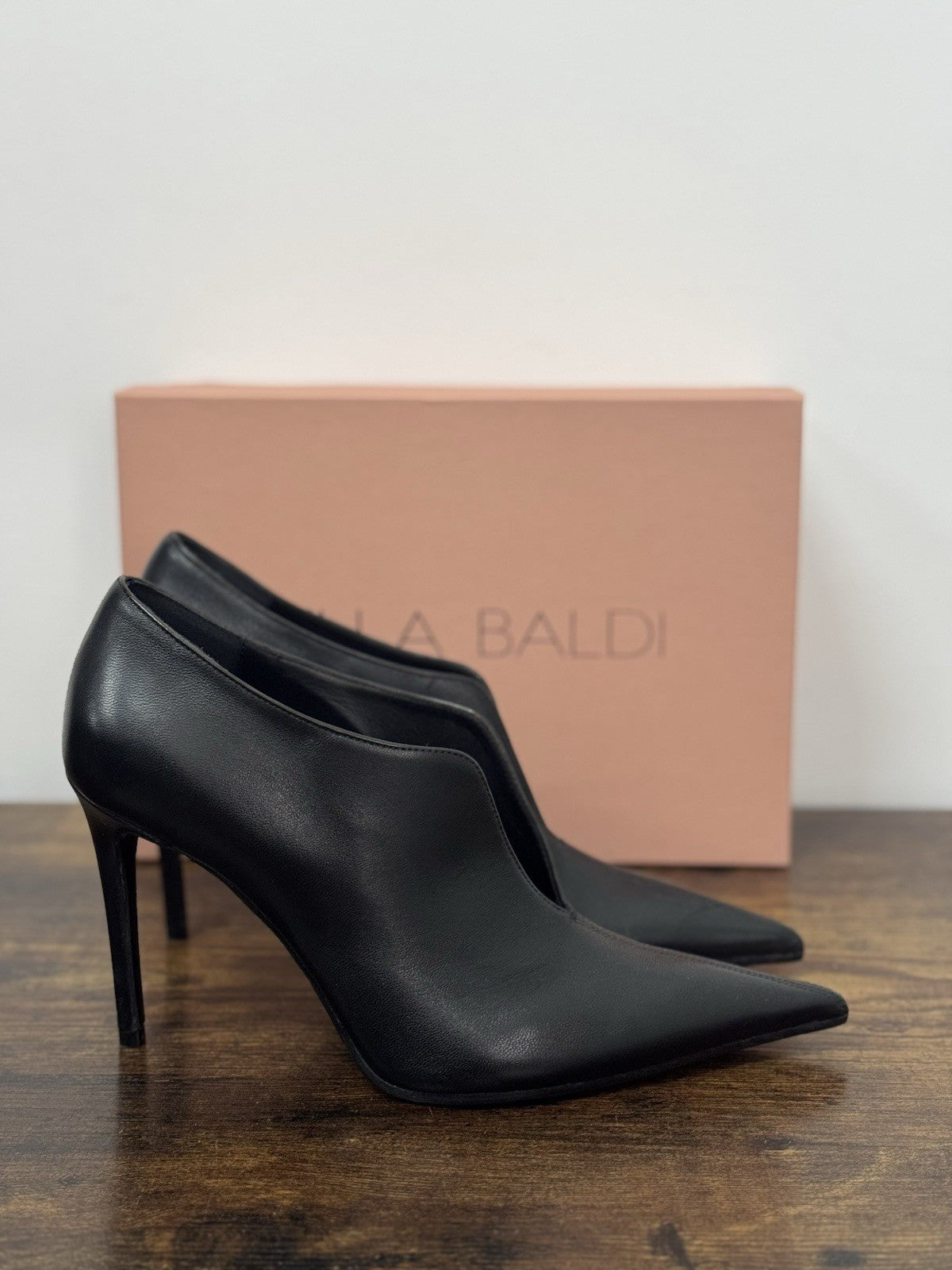 Lella Baldi Décolleté Pelle Nero    Con Tacco Casual Donna 39