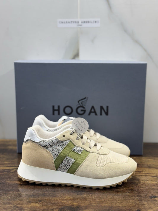 Hogan H429 H Nastro Suede Beige  Luxury Hogan Woman  37.5