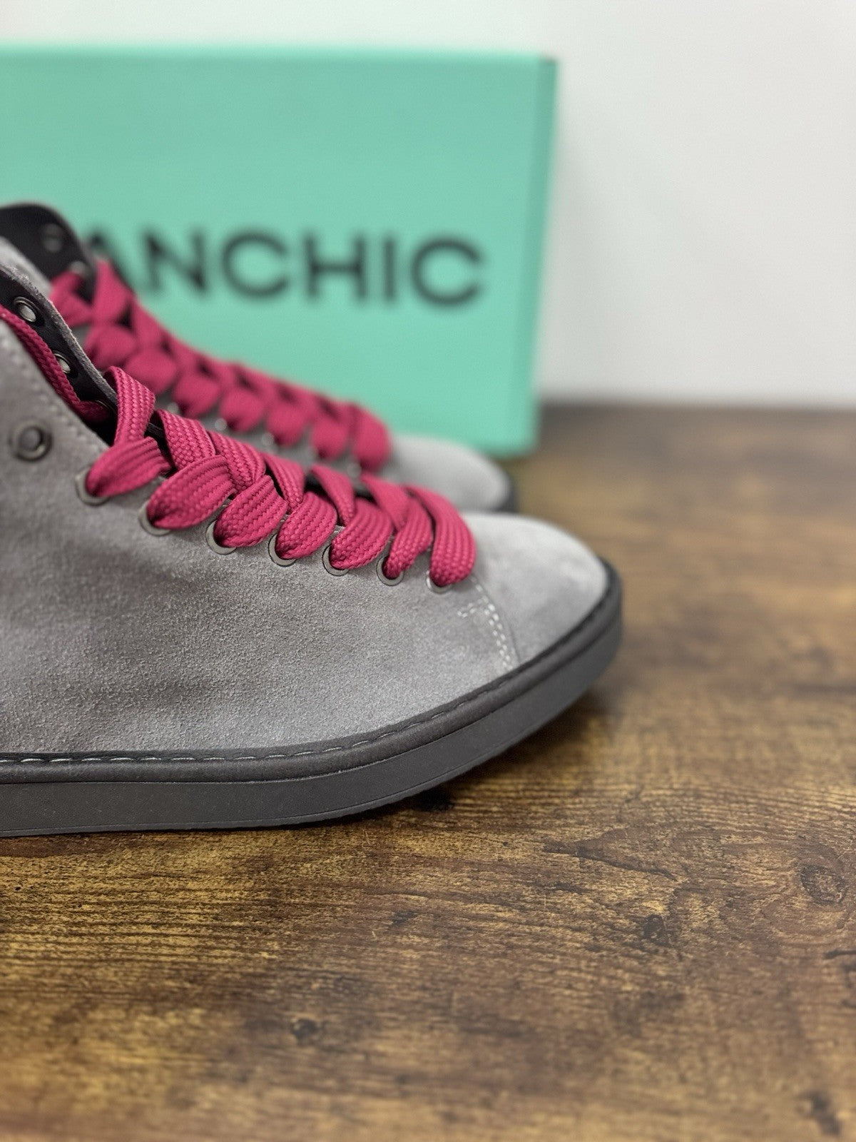 Panchic Ankle Boot Suede Grey Casual Sneaker Donna 36
