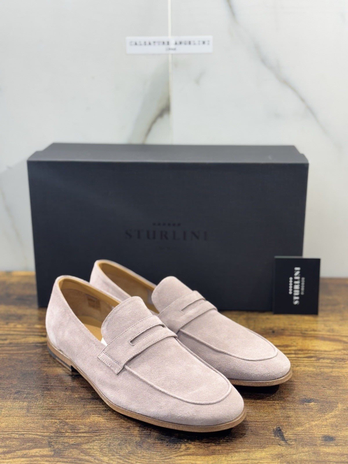 Sturlini Firenze Mocassino  Uomo Suede Charme    Luxury Craftmanship Men 41