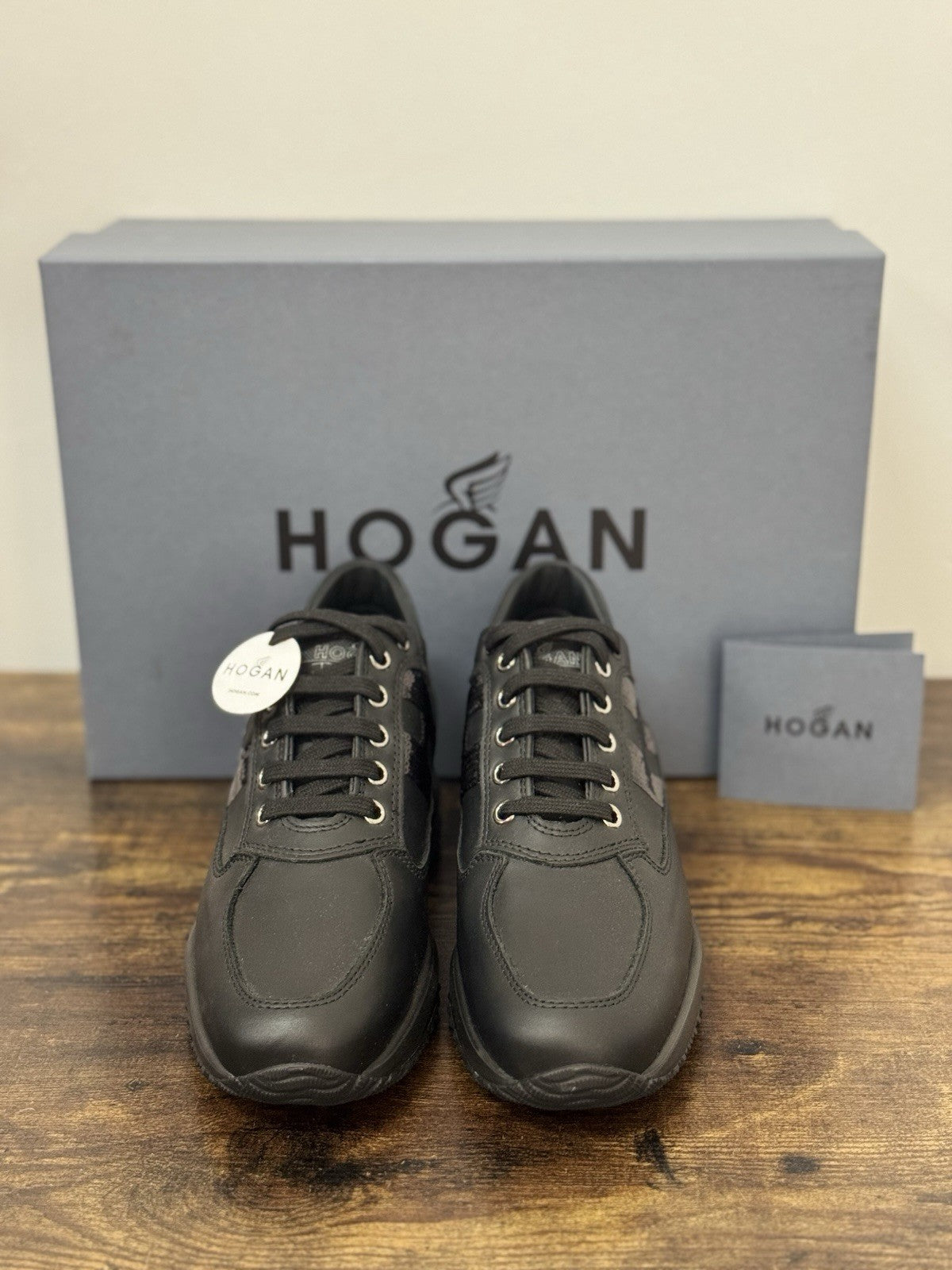 Hogan Interactive H Micropaiettes Pelle Nera Icon Hogan Donna 36
