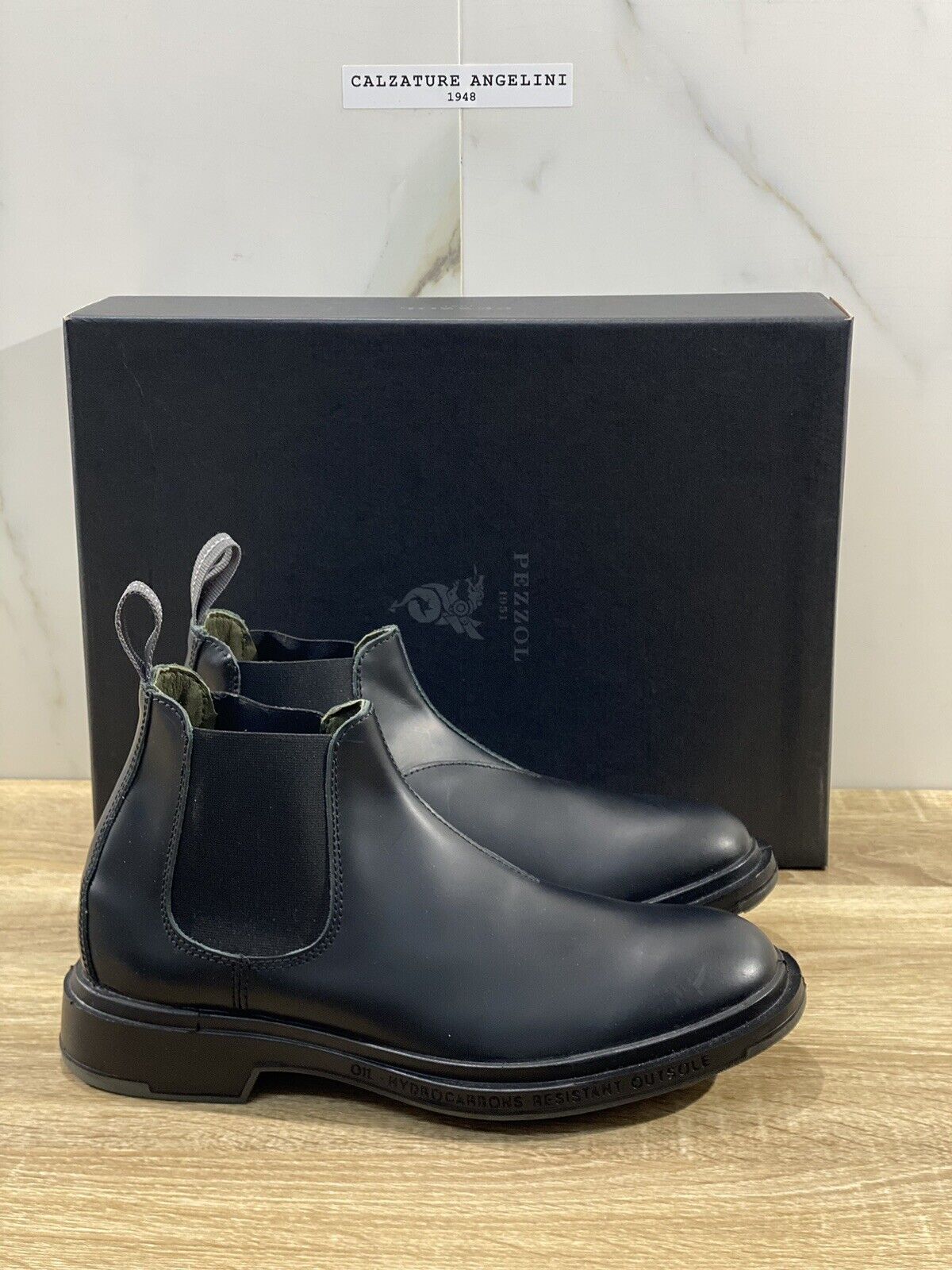 Pezzol 1951 chelsea boot uomo Royal navy Nera 40