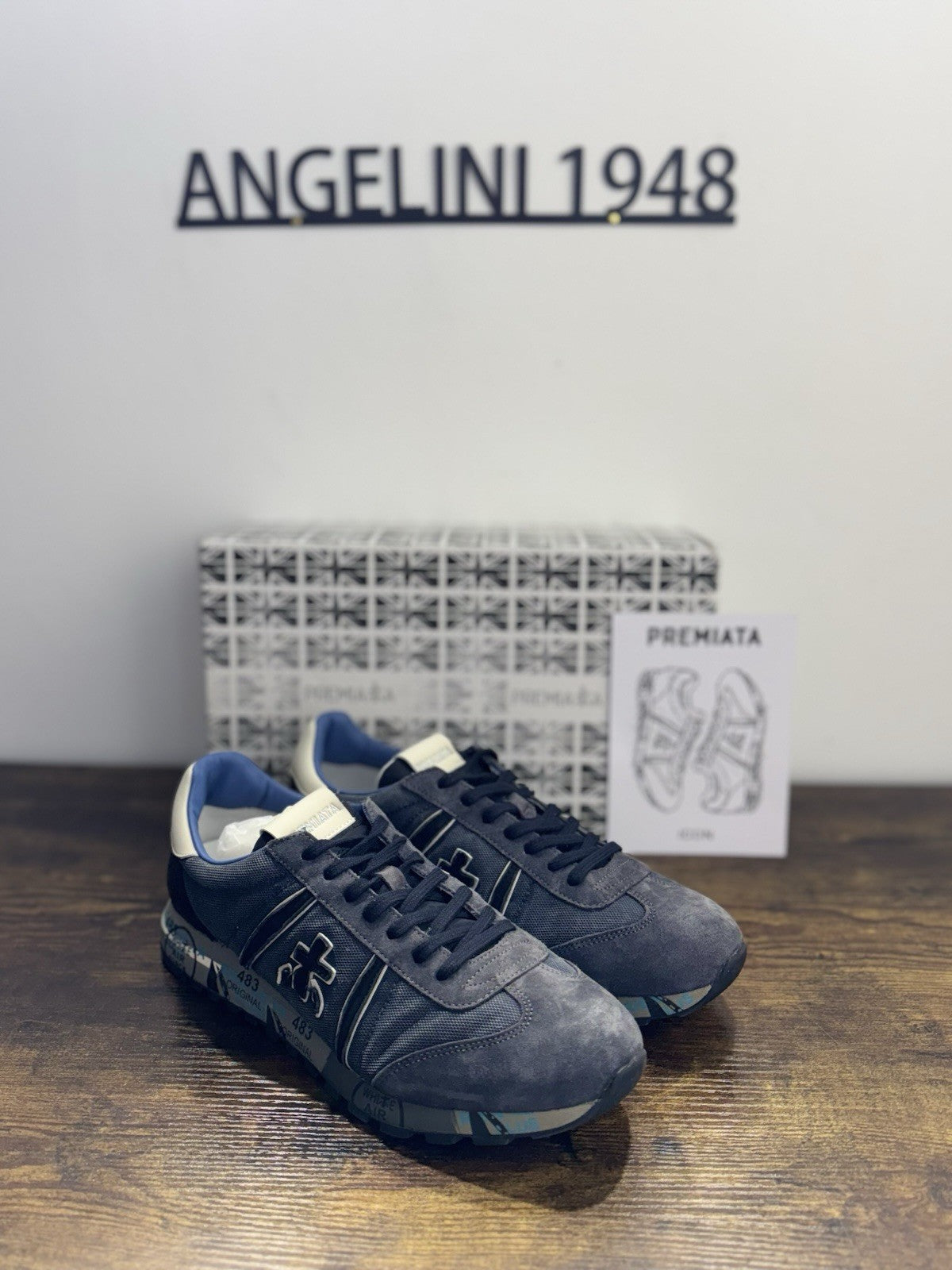 Premiata Lucy Sneaker Suede Avio Casual Premiata Uomo 44