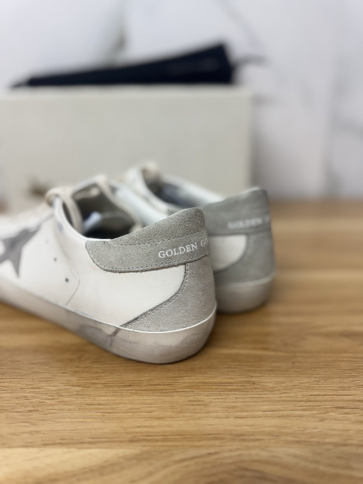 Golden Goose Super Star Bianca Ice Grey Luxury Golden Goose Uomo 46