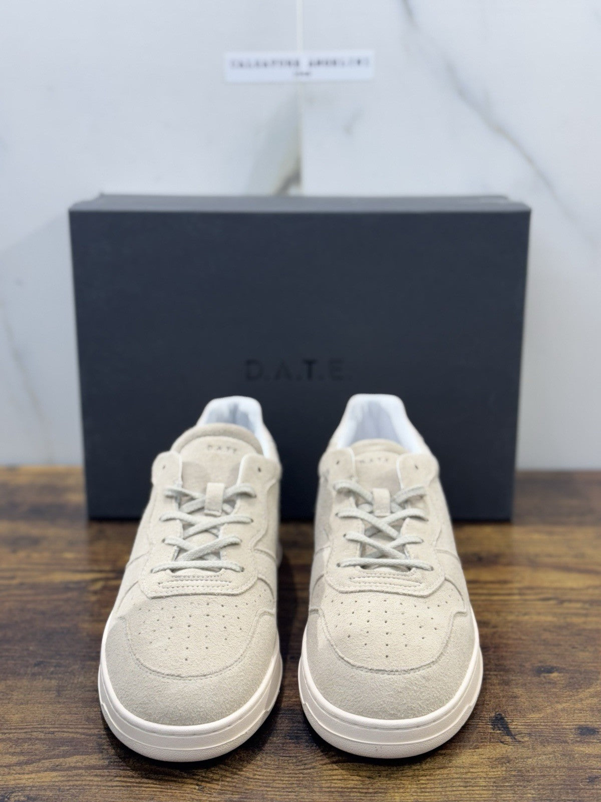 D.A.T.E Court 2.0 Sneaker Suede Beige Casual Uomo 44
