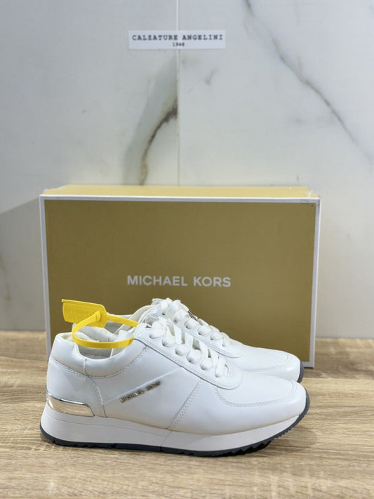 Michael Kors sneaker donna Allie Trainer   Lace Up Pelle Bianca 38.5