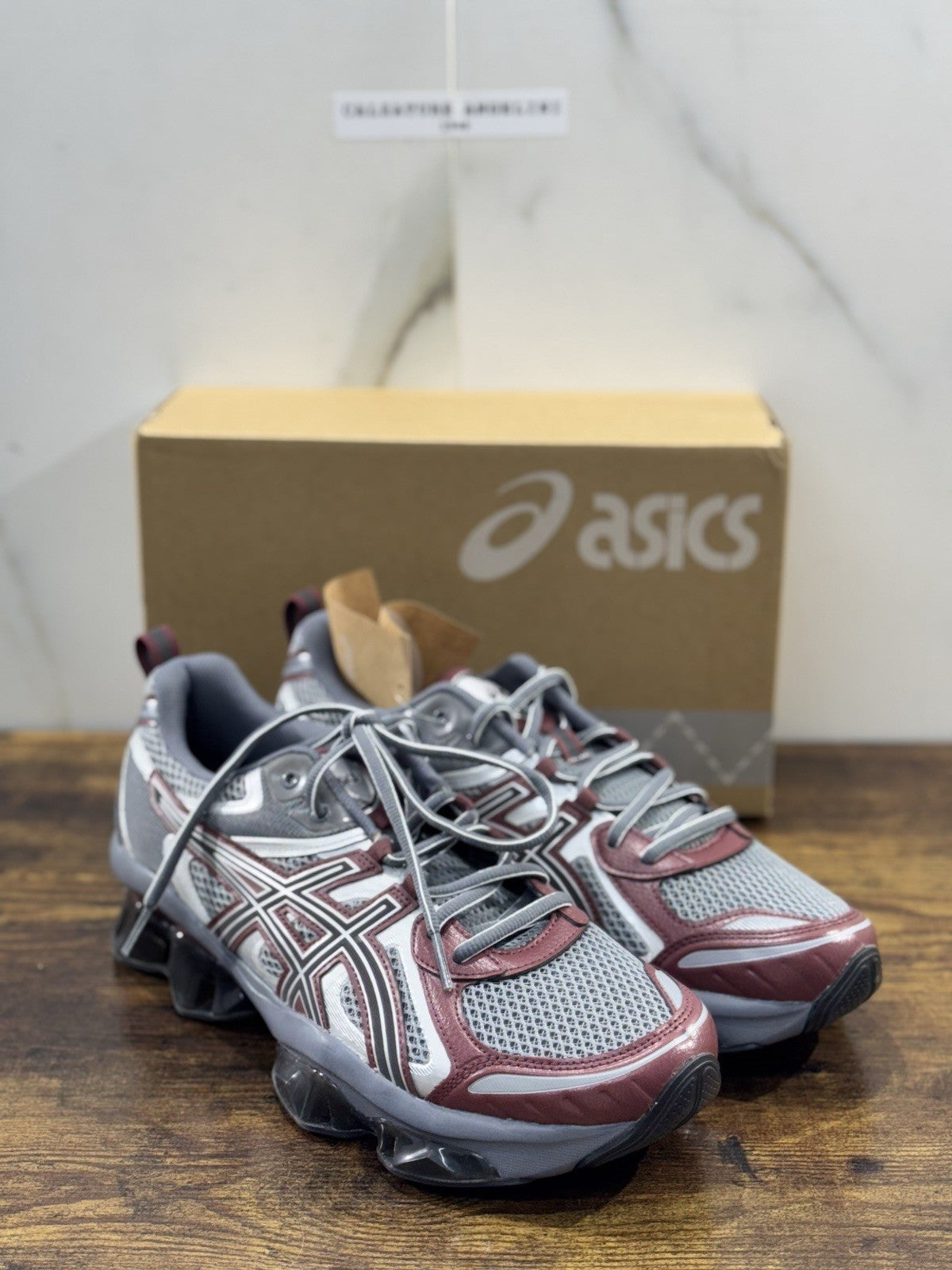 Asics Gel Quantum Kinetic Grey Cherry     Casual Asics Uomo 46