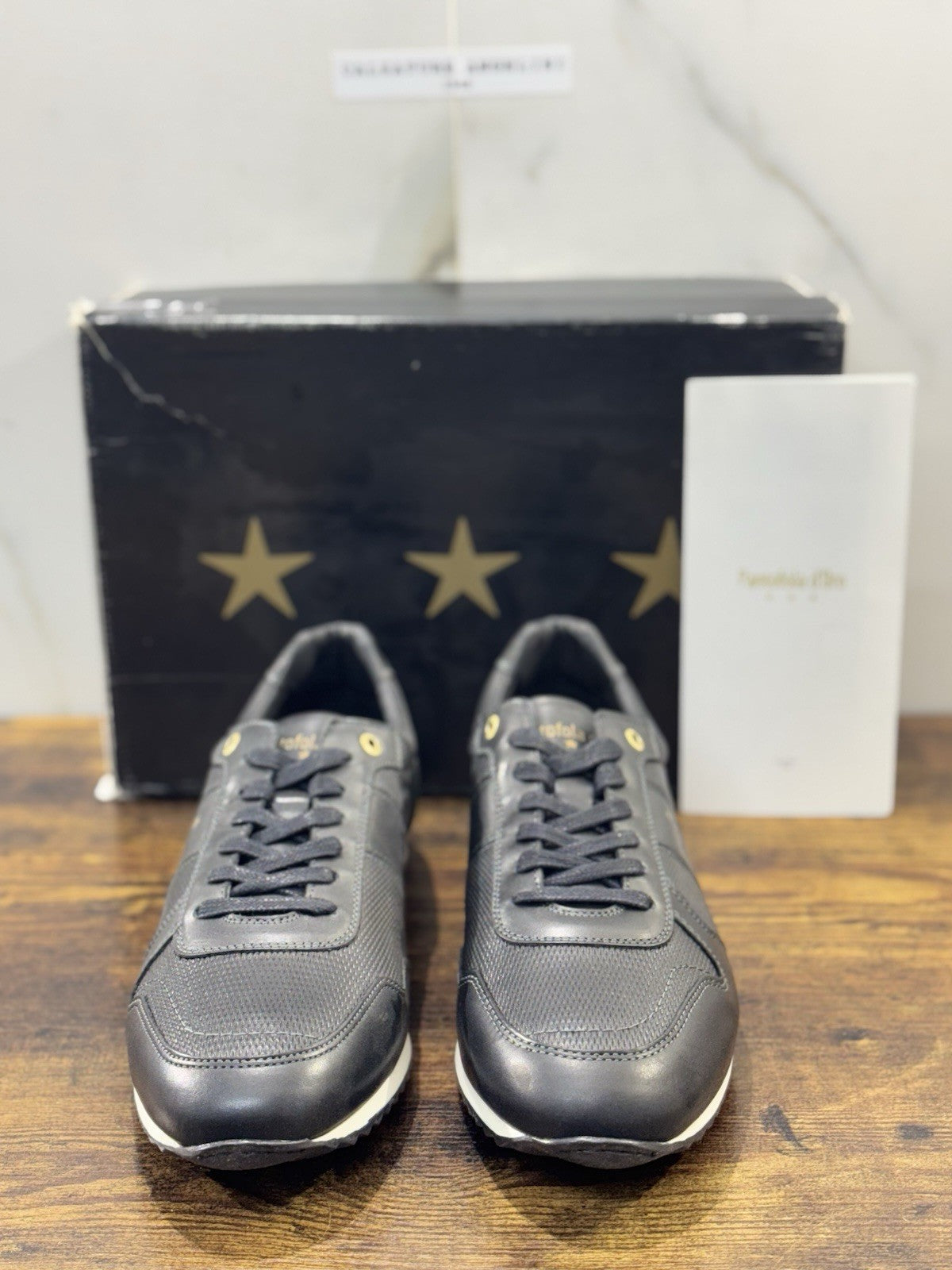 Pantofola D’oro Sneaker  Canaverse      Pelle Nera   Casual Scarpa  Uomo 45