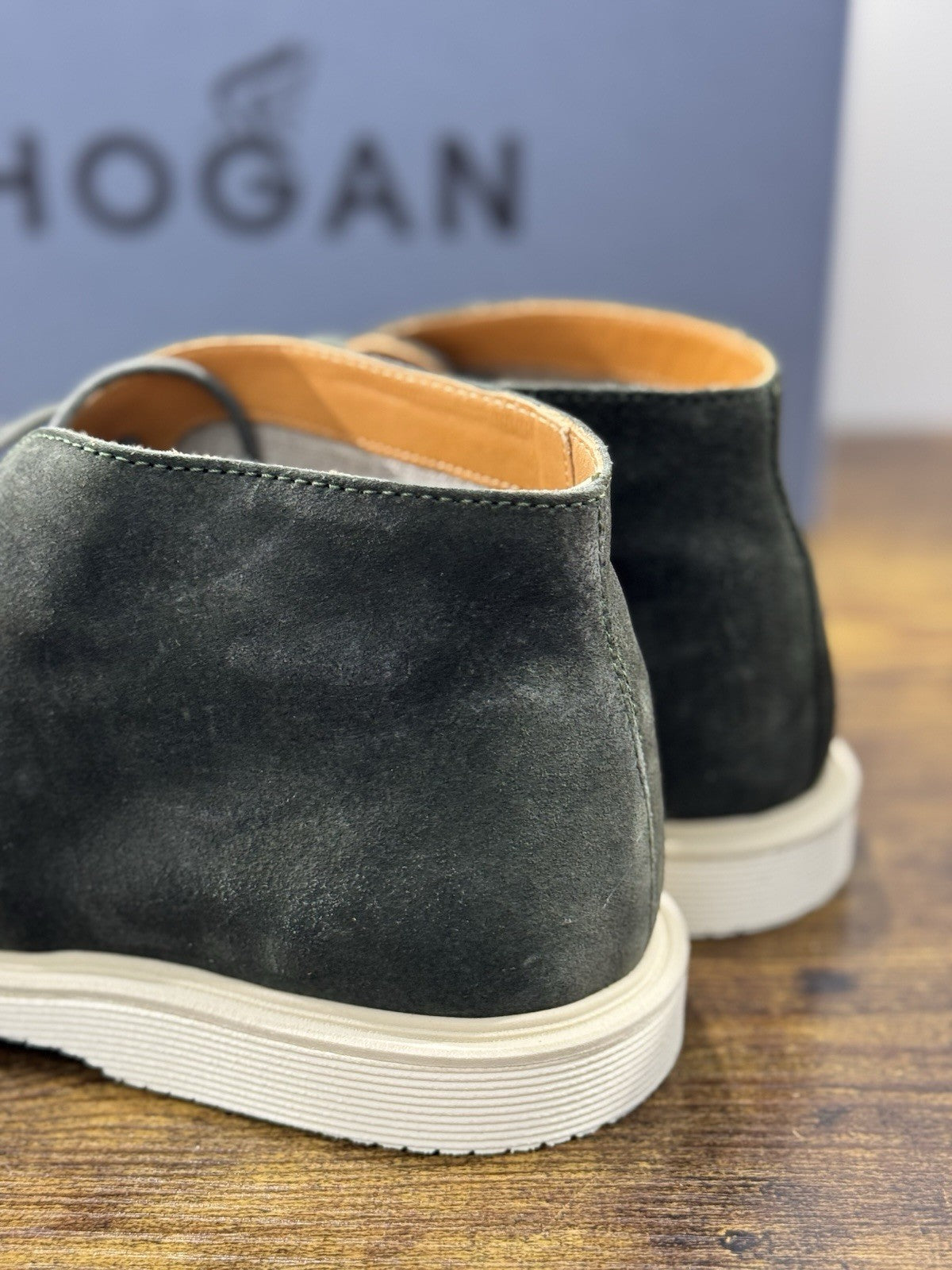 Hogan H633 Polacco Suede Muschio   Memory Foam Casual Hogan Uomo 41