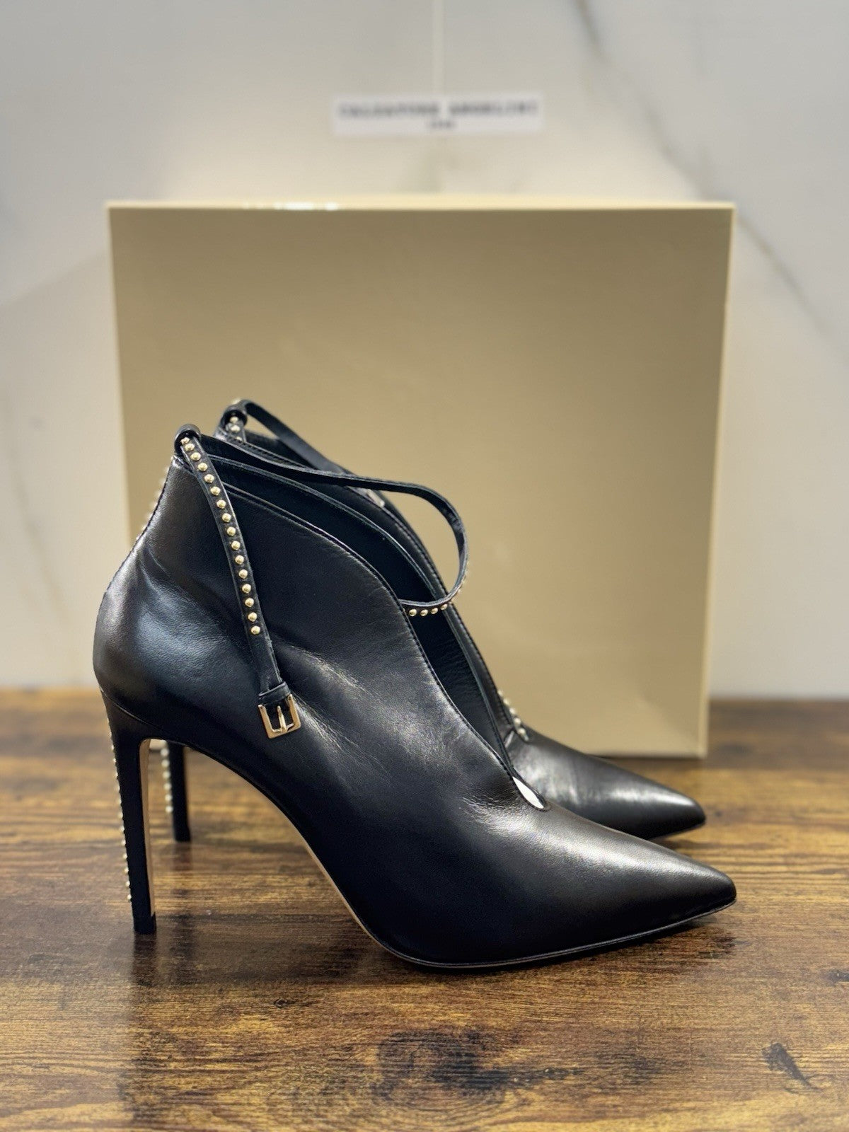 Ninalilou Stivaletto Donna Pelle Nero Con Tacco Luxury Boot 40