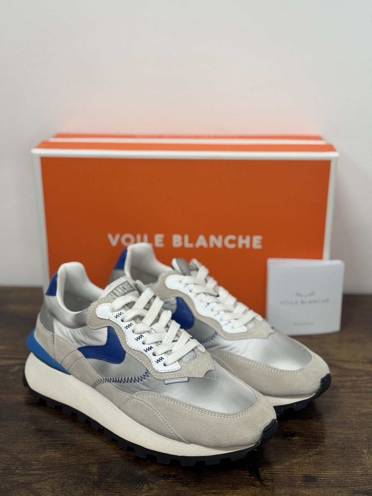 Voile Blanche Sneaker Owark  Pelle Bianca Casual Uomo 40