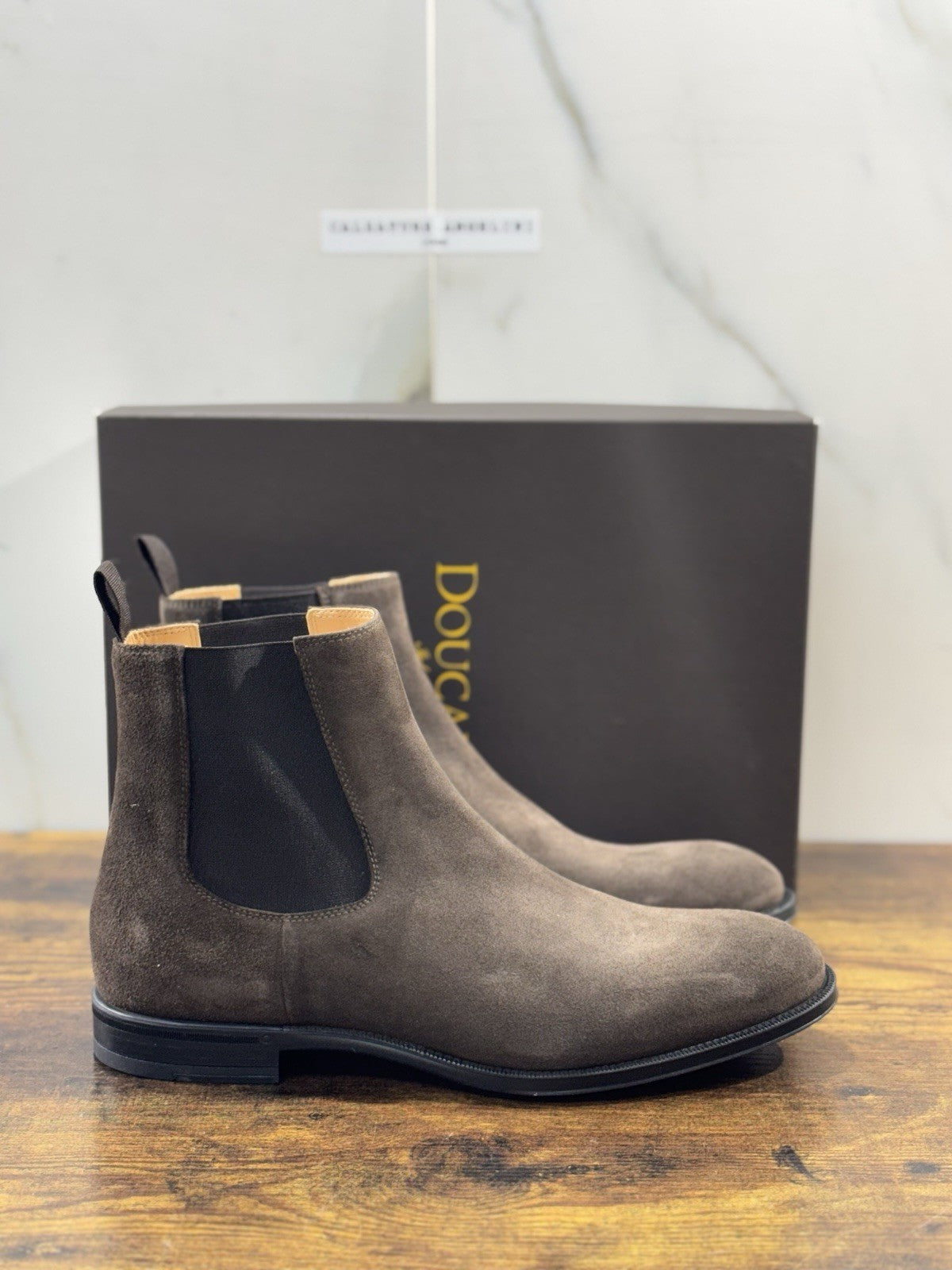 Doucal’s Chelsea Boot Suede T Moro Casual Boot Uomo 42