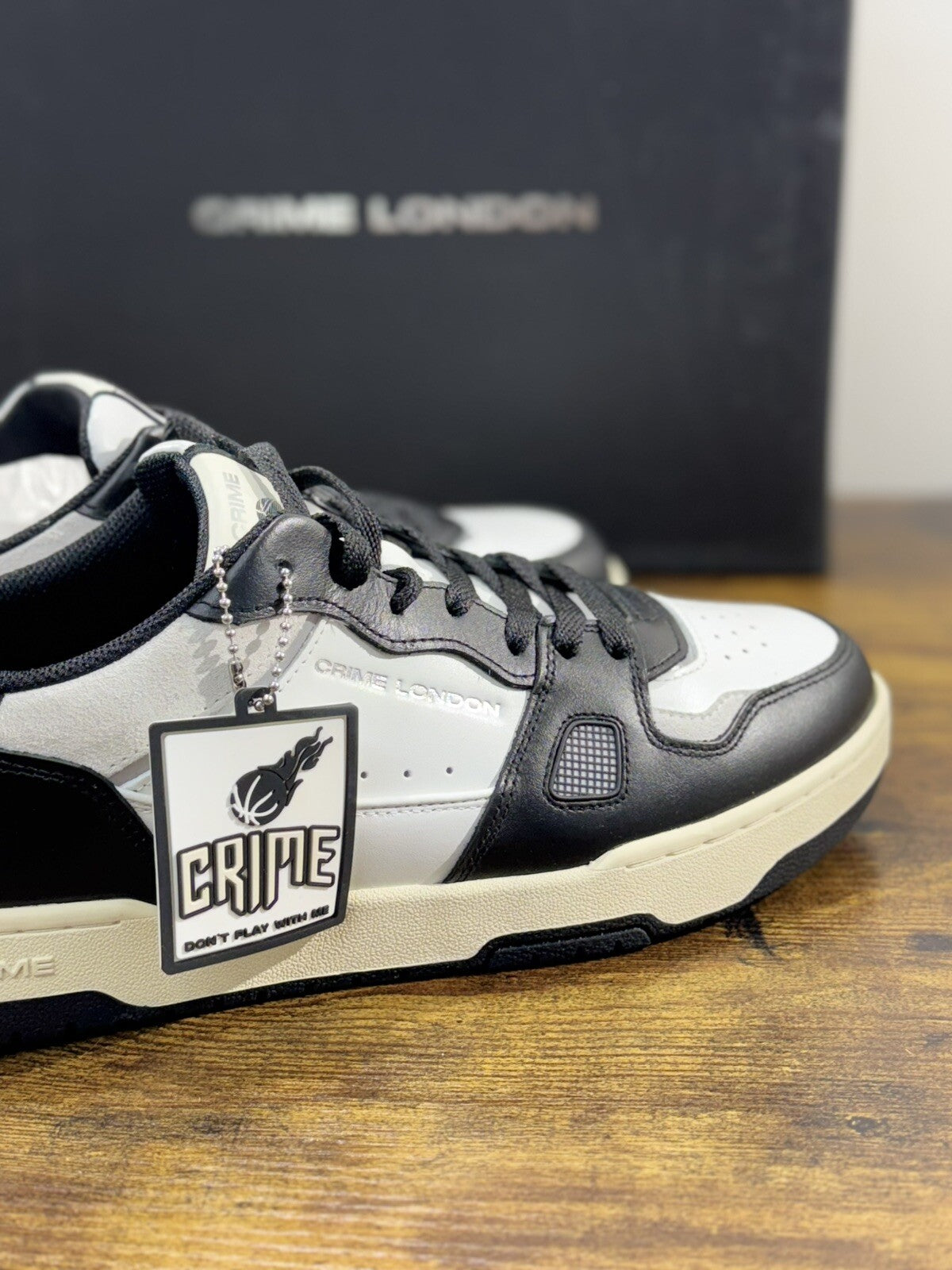 Crime London Sneaker Uomo Off Court OG Bianca       Pelle  Casual Men Shoes 43