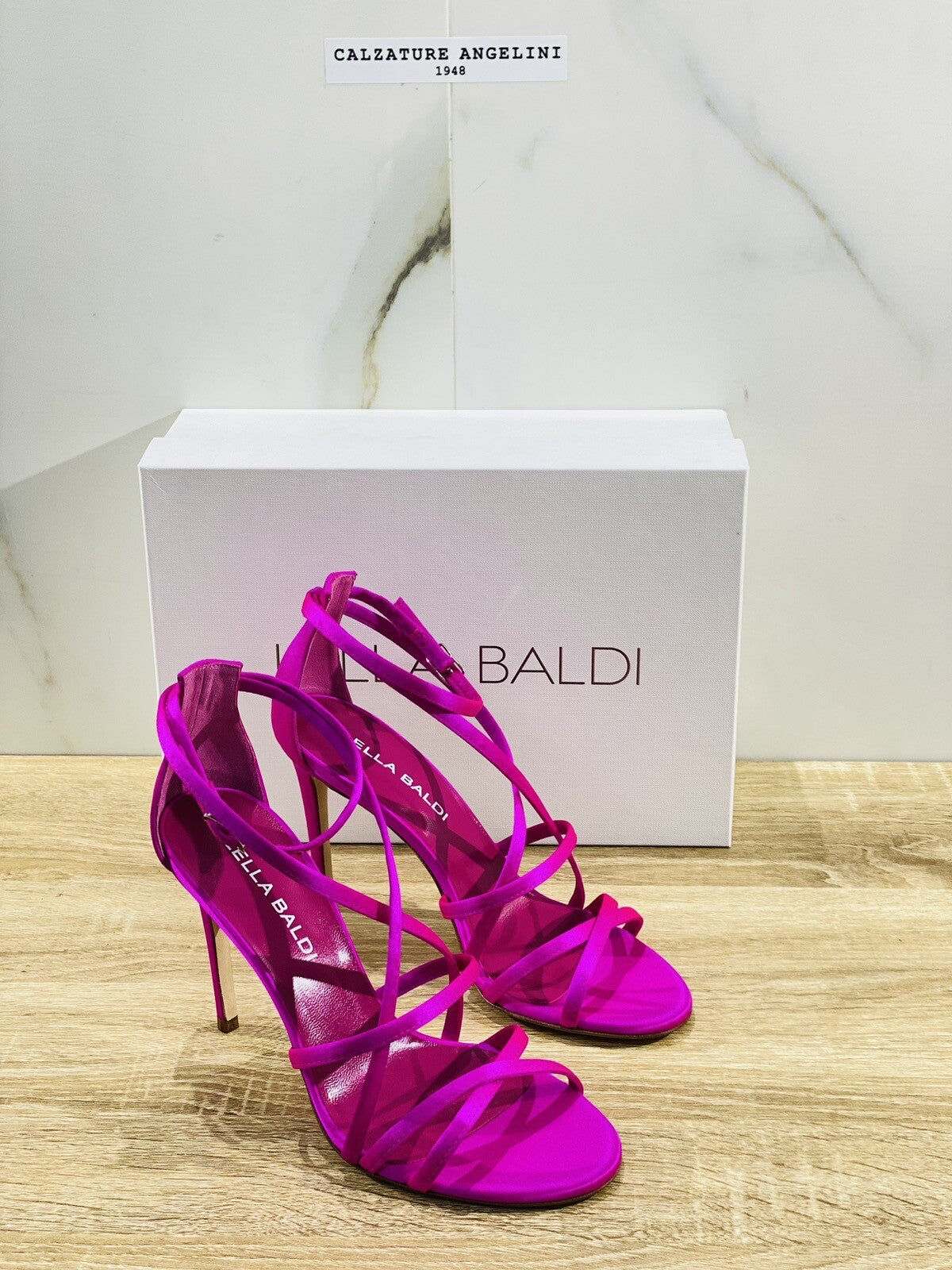 Lella Baldi Sandalo Donna Raso Fuxia Luxury Woman Sandal 38