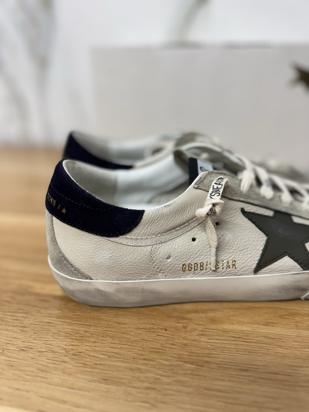 Golden Goose Super Star Cream Olive Grey Luxury Golden Goose Uomo 41