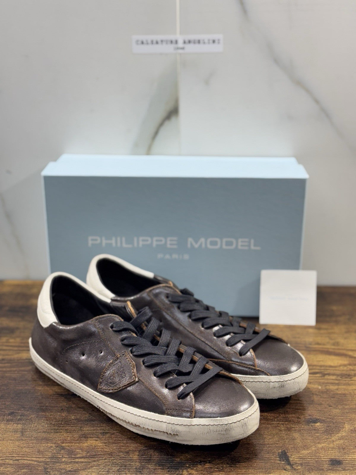 Philippe Model  Paris L u West Couture Pelle Marrone    Casual Uomo 43