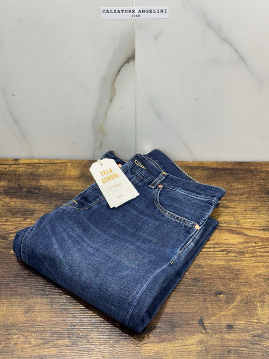 Tela Genova Jeans  5 Tasche Blu Uomo 33