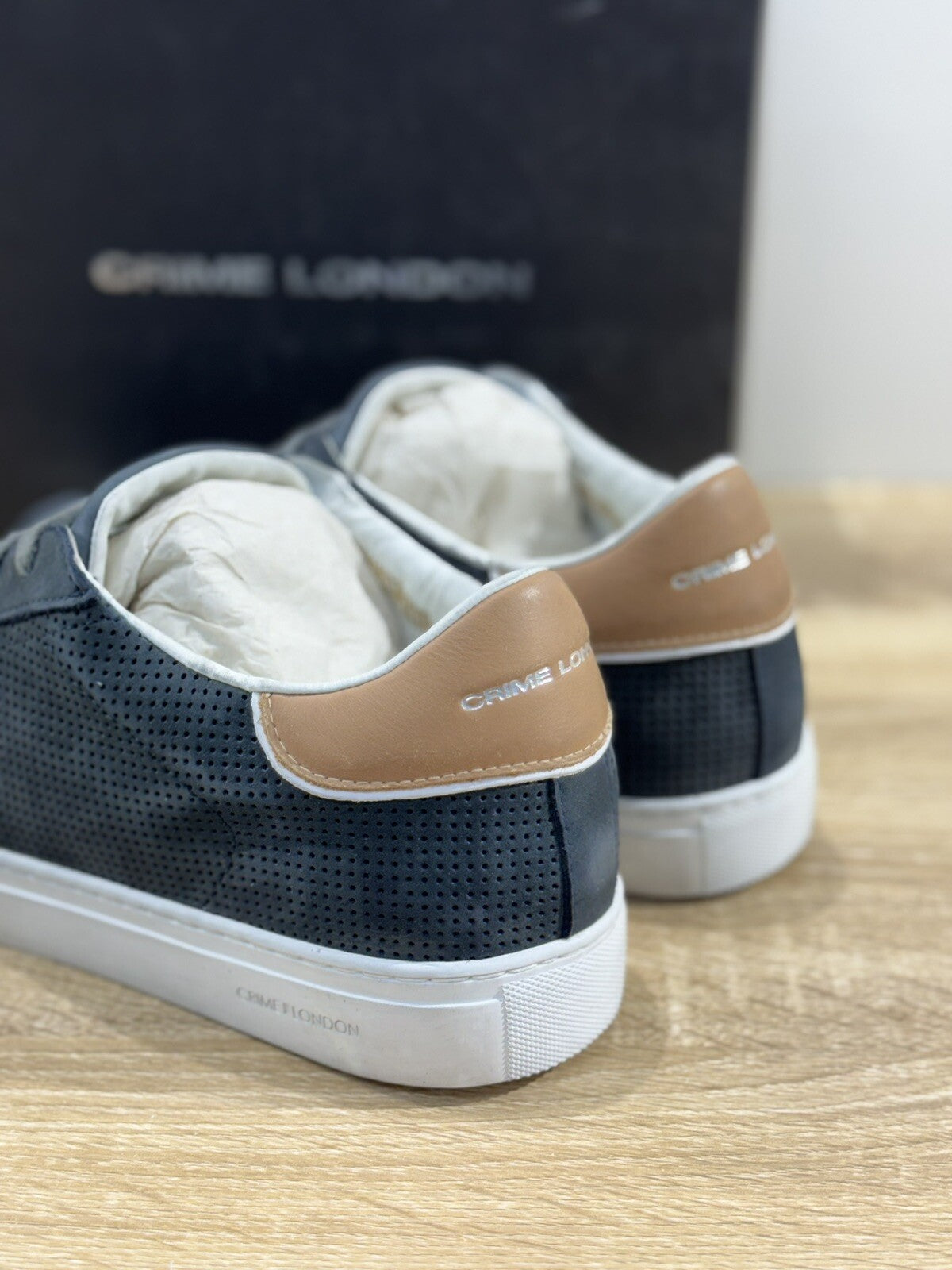 Crime London Sneaker Uomo Low Top Essential      Pelle  Casual Men Shoes 42