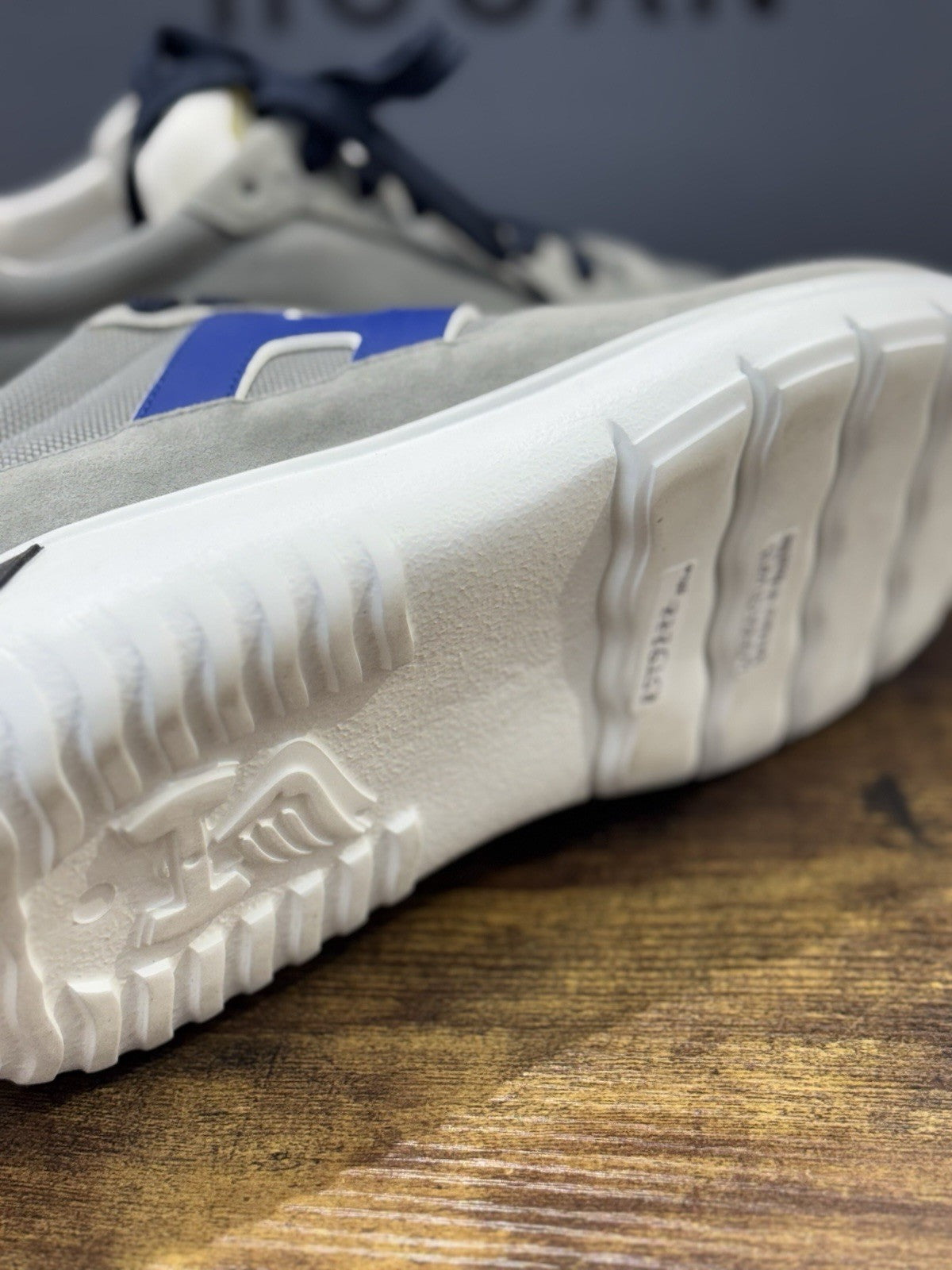 Hogan Interactive 3 Pelle Suede Grey  Blu  Casual Hogan Uomo 41