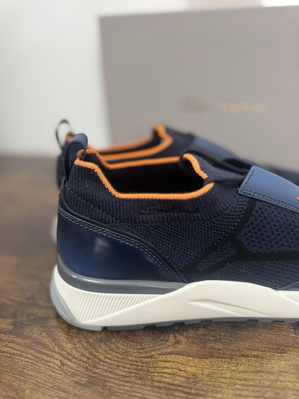 Santoni Innova Sneaker Pelle E Tessuto    Casual Luxury Santoni Scarpa Uomo 41