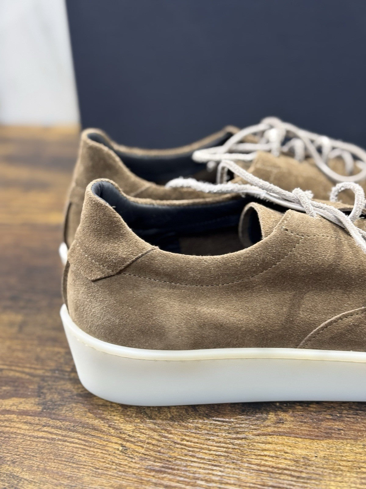 Seboy’s Sneaker Pelle Suede Taupe Casual Uomo 42