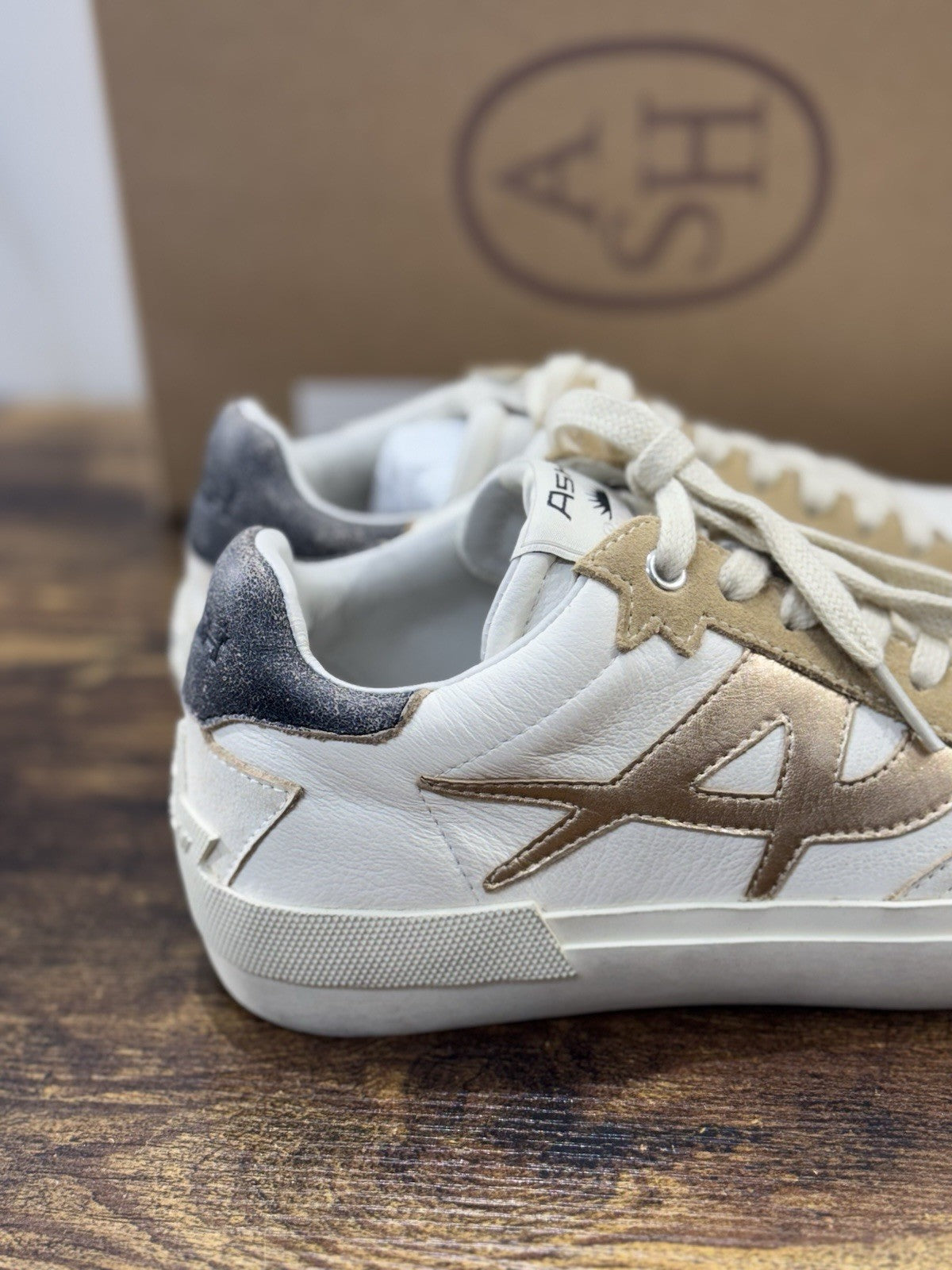 Ash Moonlight  Sneaker Pelle Beige  Casual Ash Scarpa Donna 36