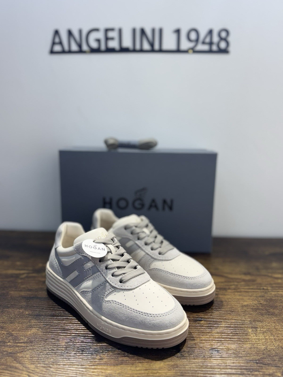 Hogan H630 Sneaker Suede E Pelle Memory Grey Casual Donna 37