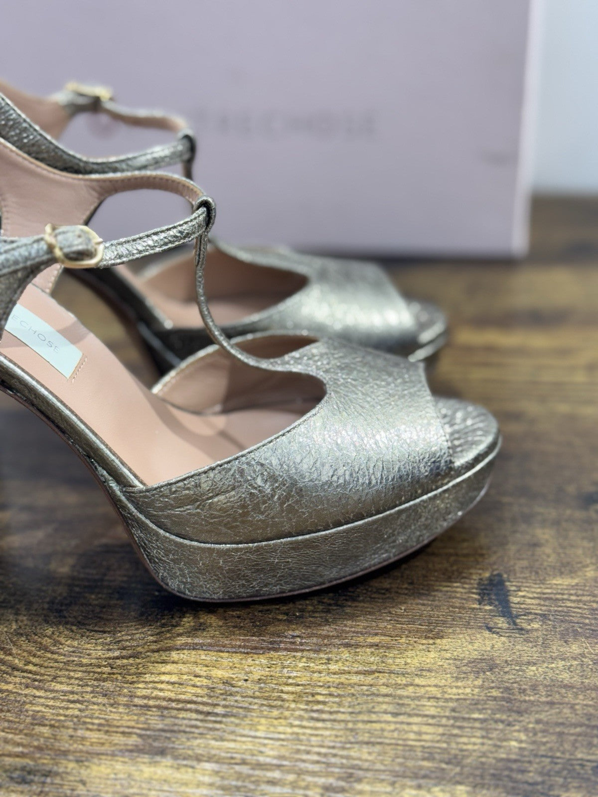 L’autrechose Sandalo  Pelle Bronzo  Casual Donna 38