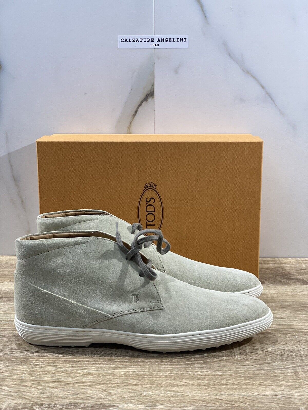 Tod’s scarpa uomo polacco peter in suede roccia luxury tod’s 45.5