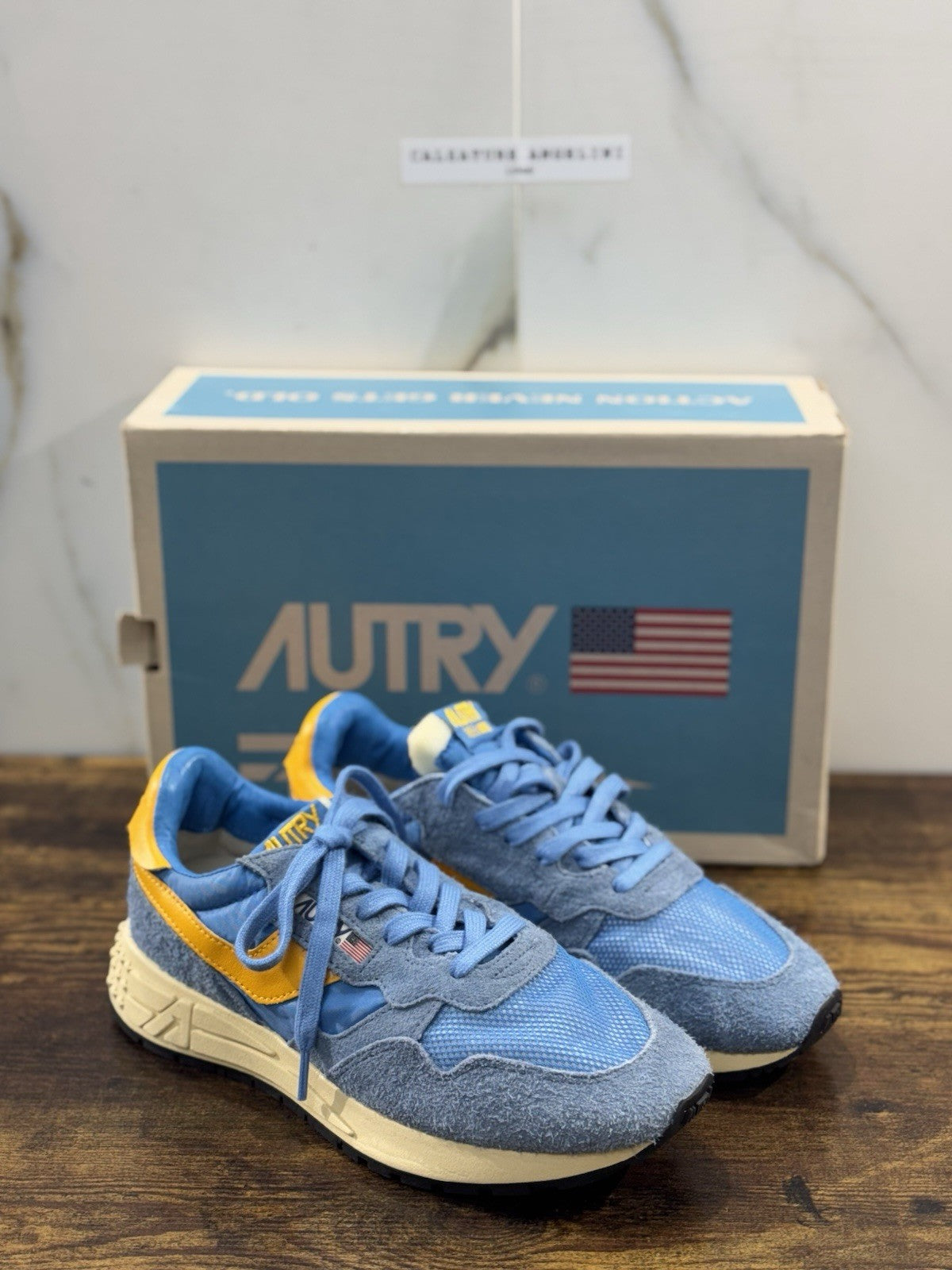 Autry Reelwind  Low Men Sneaker Celeste  Casual Autry Uomo 40