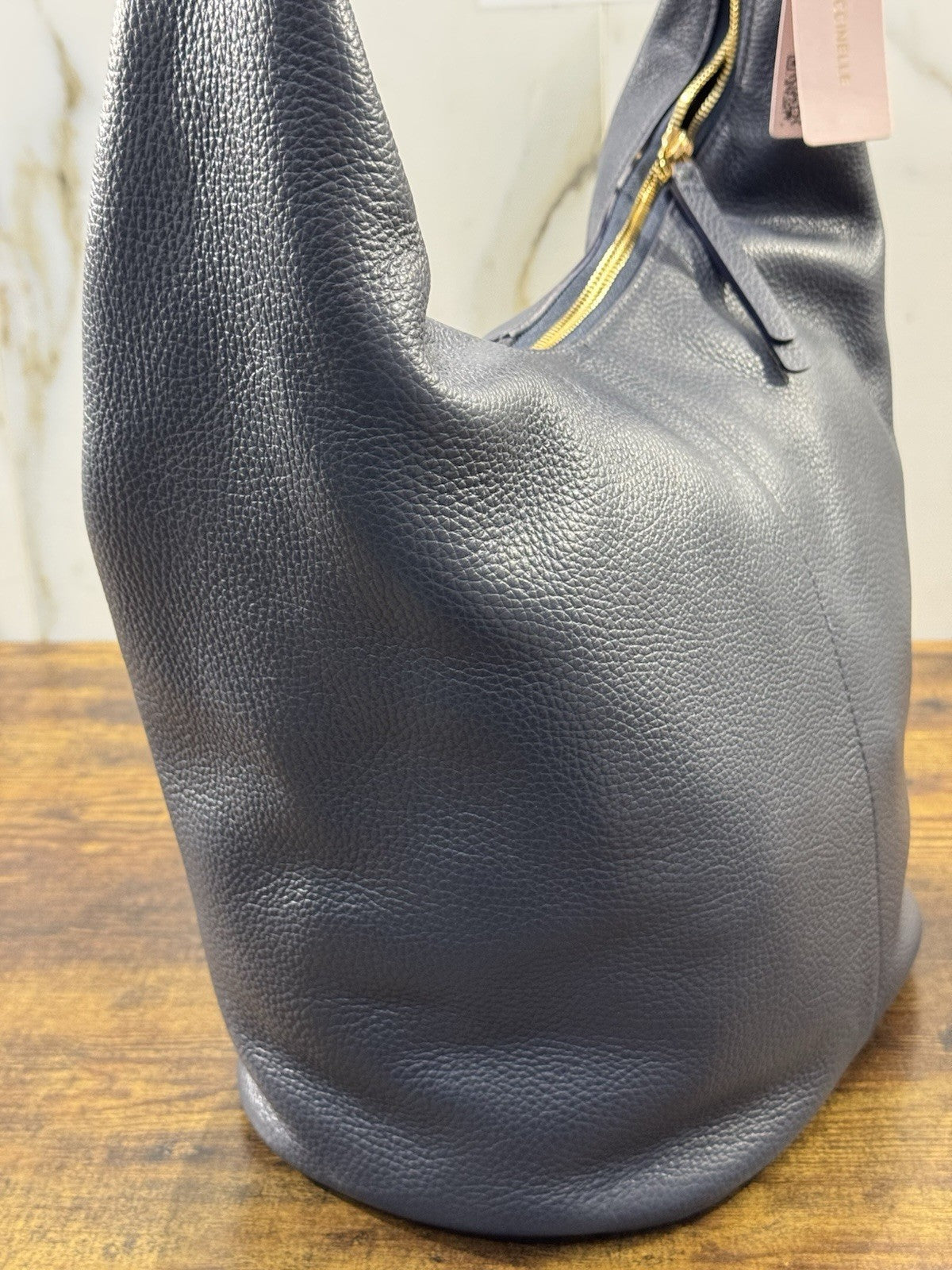 Coccinelle Borsa Pelle Blu C Easy 100% Pelle Made In Italy Donna