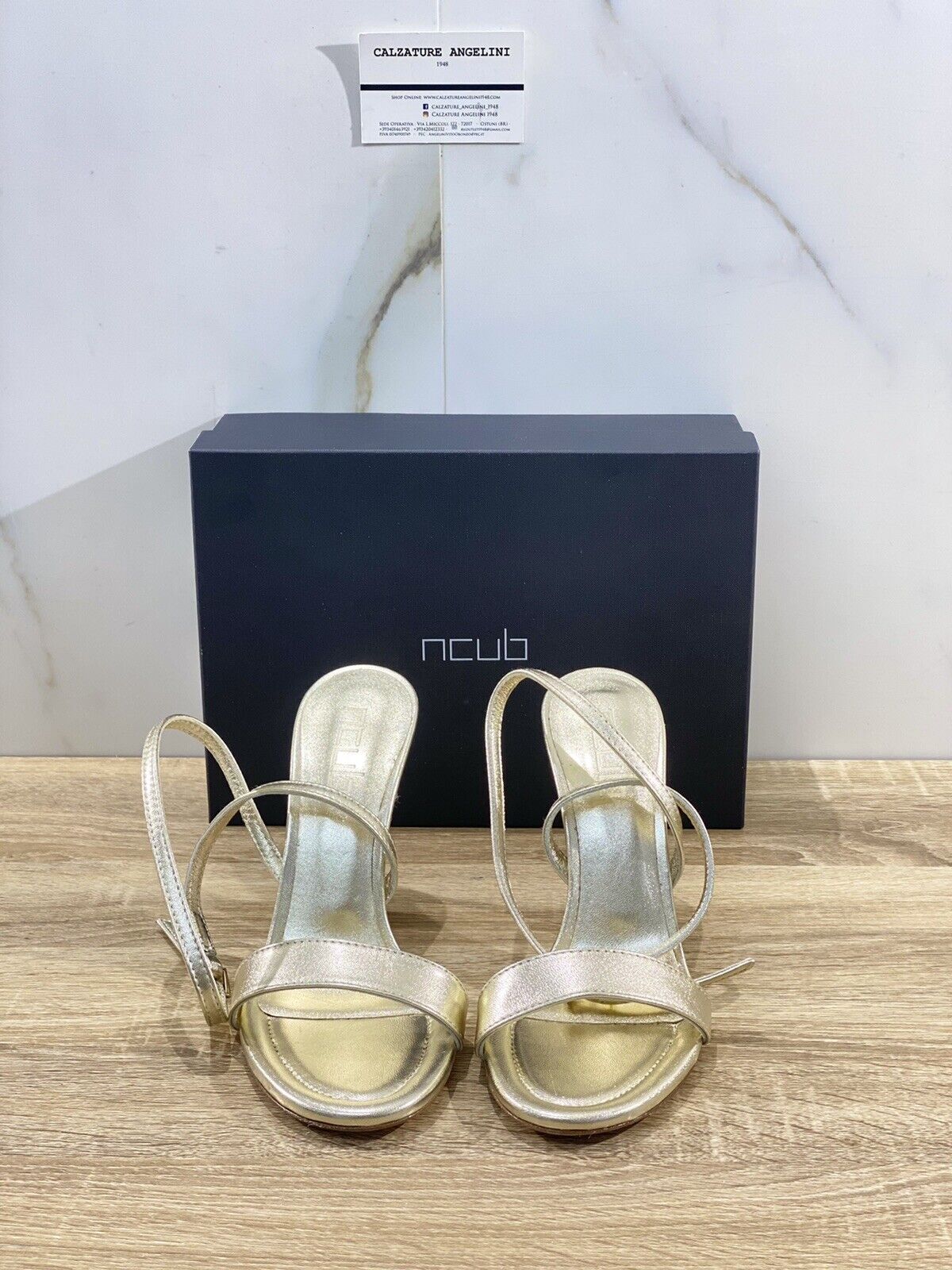 Ncub Sandalo donna Jana 26 luxury sandal NCub Pelle Platino 41