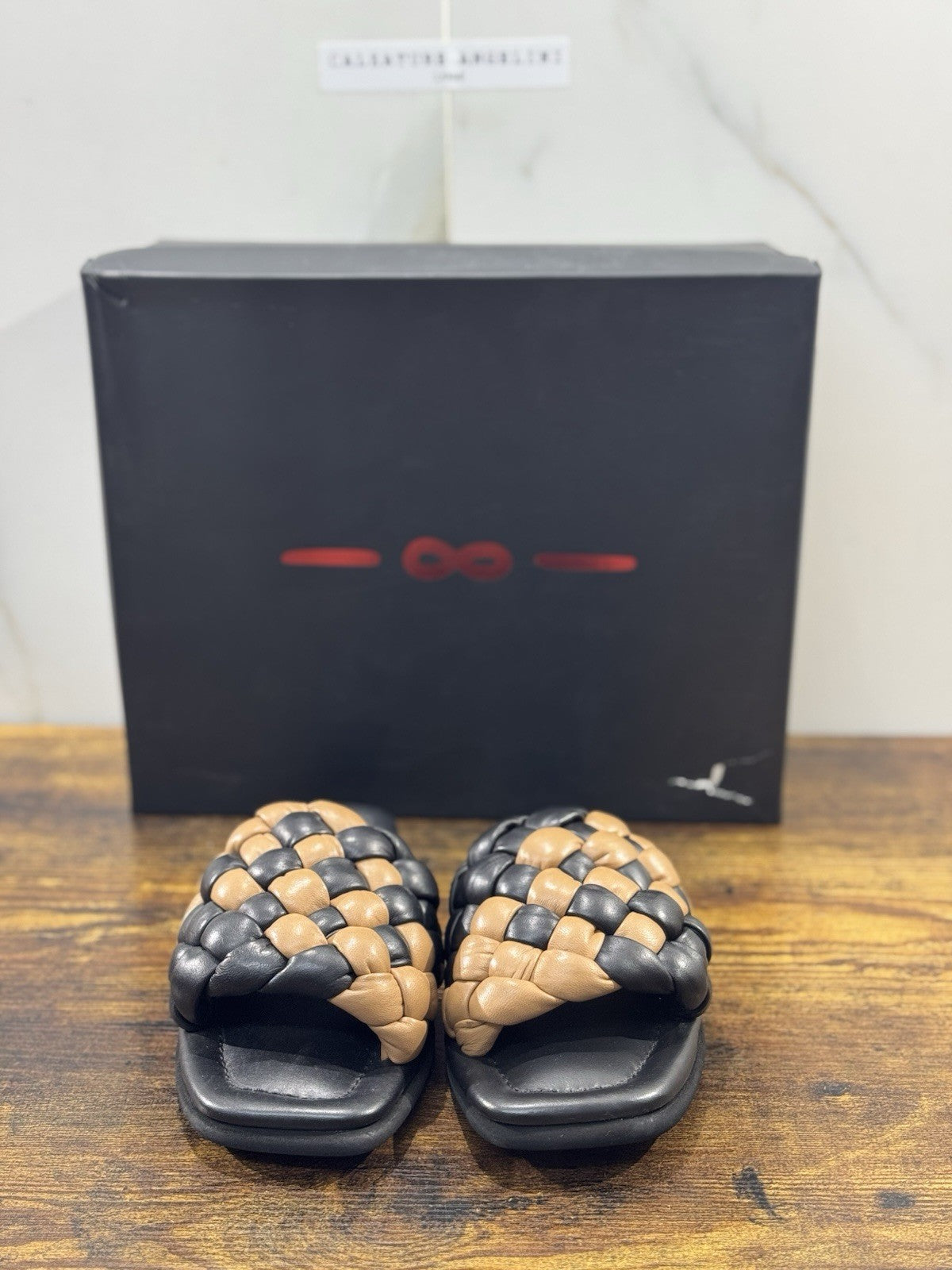 181 Alberto Gozzi Sandalo  Pelle Super Soft  Nera  Cuoio Casual Donna 39